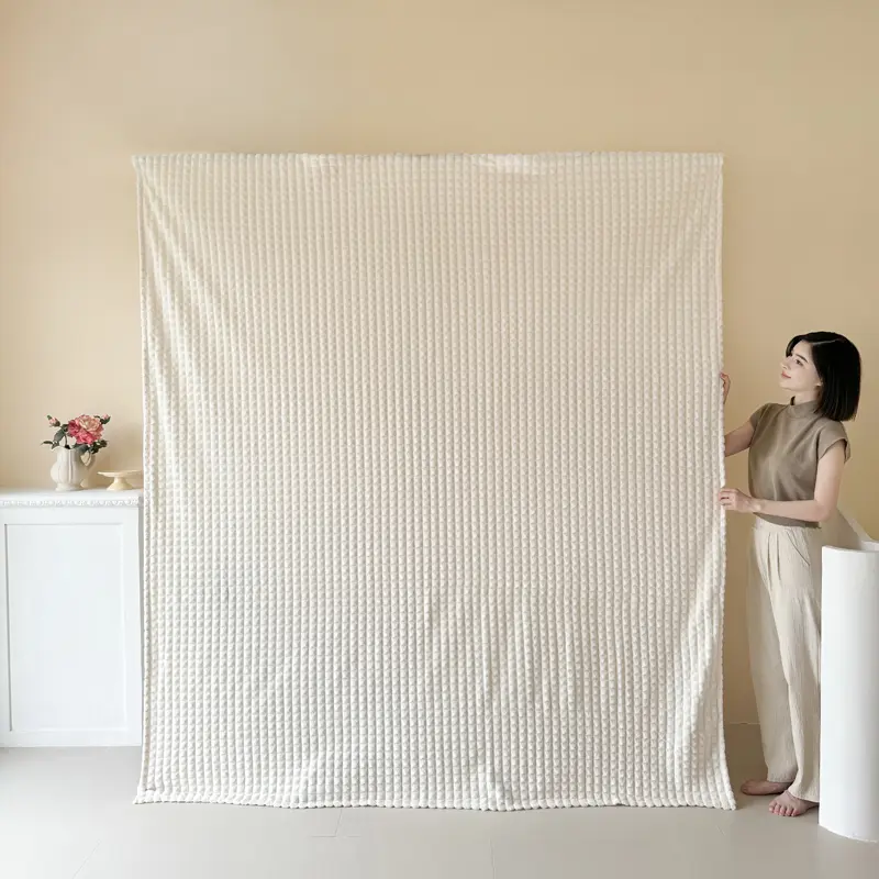 Warm Embrace: Plush Striped Flannel Throw Blanket - Super Soft, Thicker for Cozy Comfort, Stylish Touch to Your Living Space