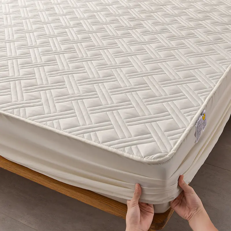 A-Class Cotton Waterproof Quilted Mattress Protect Cover - Hypoallergenic, Antibacterial, Cozy Protection for Family