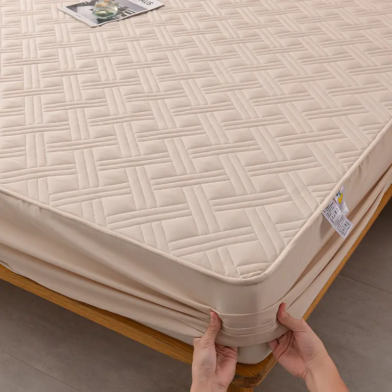 A-Class Cotton Waterproof Quilted Mattress Protect Cover - Hypoallergenic, Antibacterial, Cozy Protection for Family