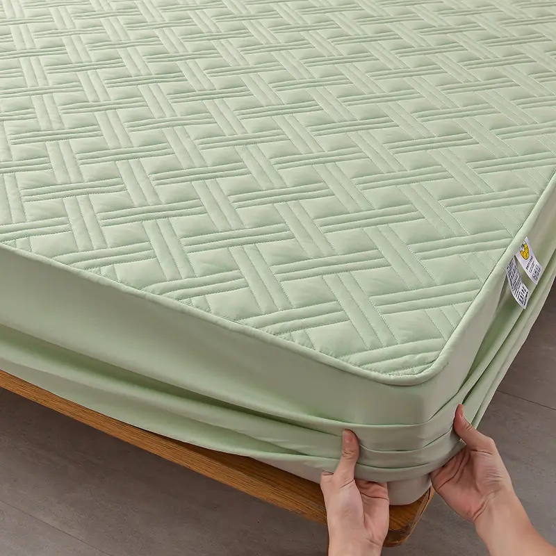A-Class Cotton Waterproof Quilted Mattress Protect Cover - Hypoallergenic, Antibacterial, Cozy Protection for Family