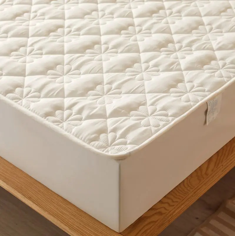Hotel Luxury Cotton Mattress Cover - Hypoallergenic Mattress Protector, Fitted Sheet, and Bed Skirt Sheet,Comfort Antibacterial