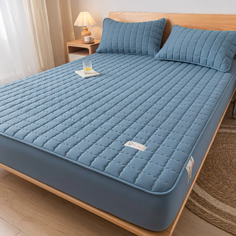 A-Class Hypoallergenic Waterproof Mattress Protect Cover - Antibacterial Quilted Cover for a Healthy Sleep Environment