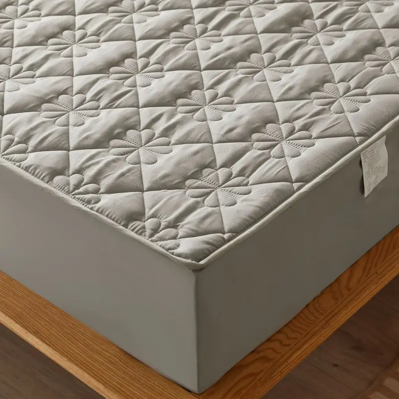 Hotel Luxury Cotton Mattress Cover - Hypoallergenic Mattress Protector, Fitted Sheet, and Bed Skirt Sheet,Comfort Antibacterial