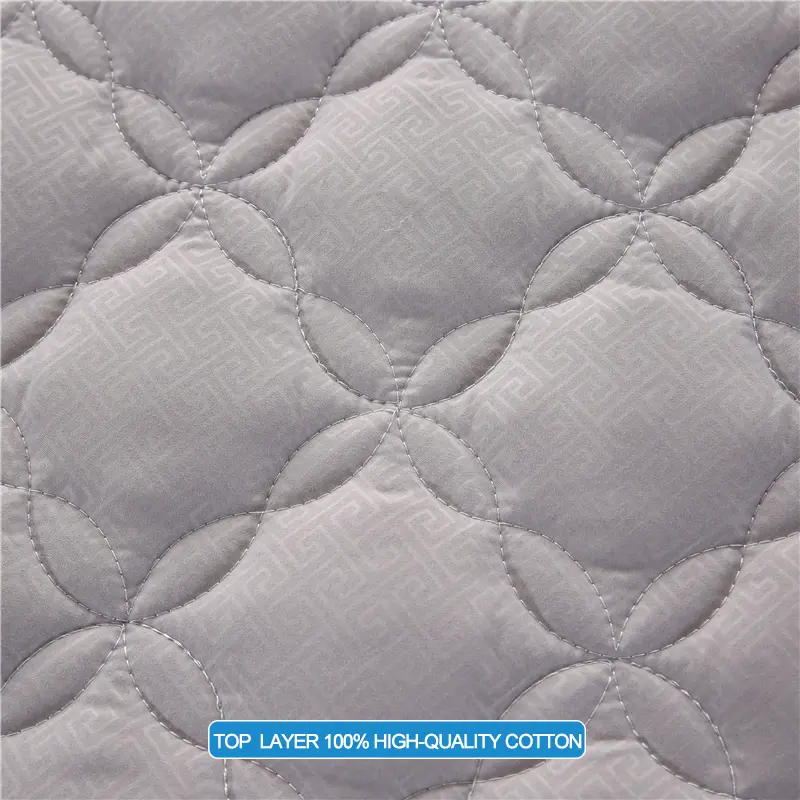 Premium Antibacterial Mattress Protector - Breathable, Noiseless Skin-Friendly Mattress Cover, Fitted Sheet for All Season,Grey