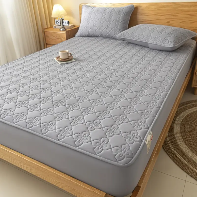 A-Class Antibacterial Quilted Mattress Protect Cover- Waterproof, Hypoallergenic, Ensure a Safe and Cozy Night's Sleep