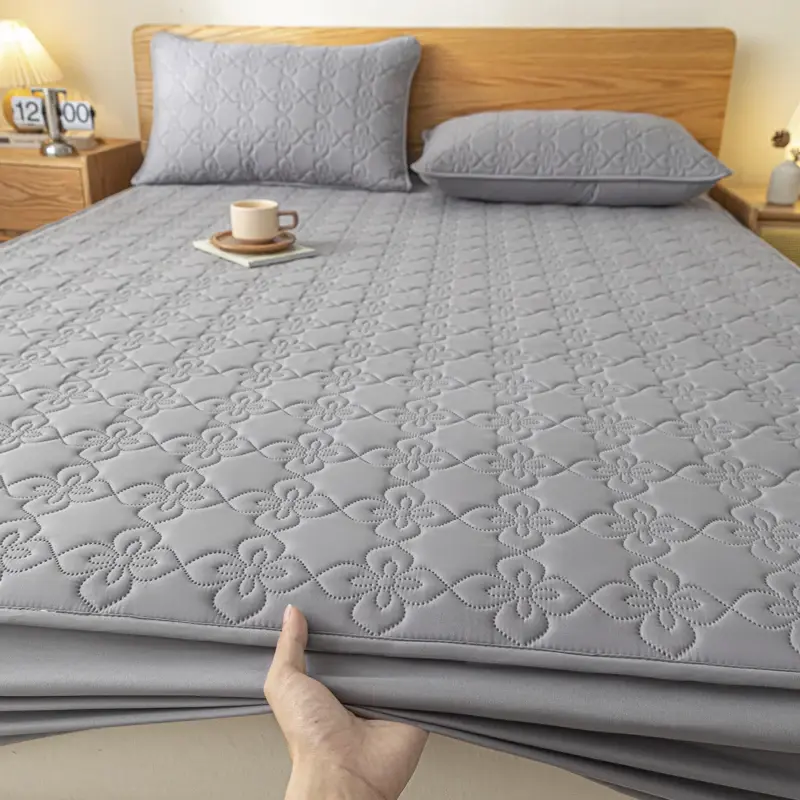 A-Class Antibacterial Quilted Mattress Protect Cover- Waterproof, Hypoallergenic, Ensure a Safe and Cozy Night's Sleep