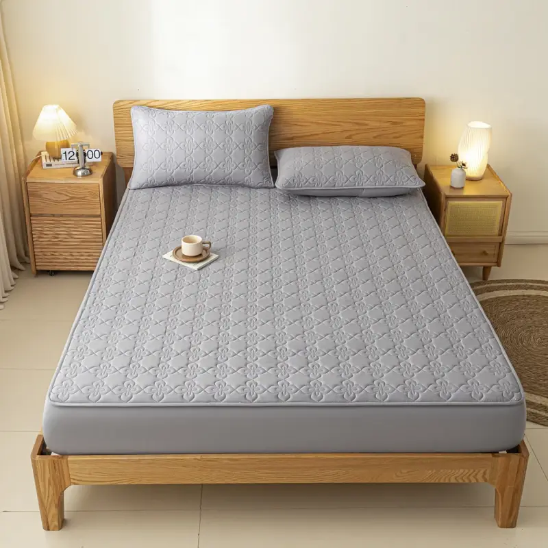 A-Class Antibacterial Quilted Mattress Protect Cover- Waterproof, Hypoallergenic, Ensure a Safe and Cozy Night's Sleep