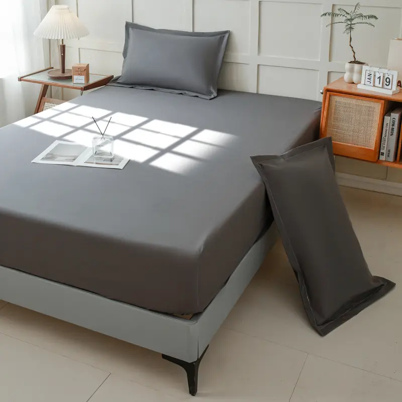 New Arrival Solid Color Waterproof Fitted Sheet,Stain-Resistant and Hypoallergenic Protection for Your Mattress,Easy Care