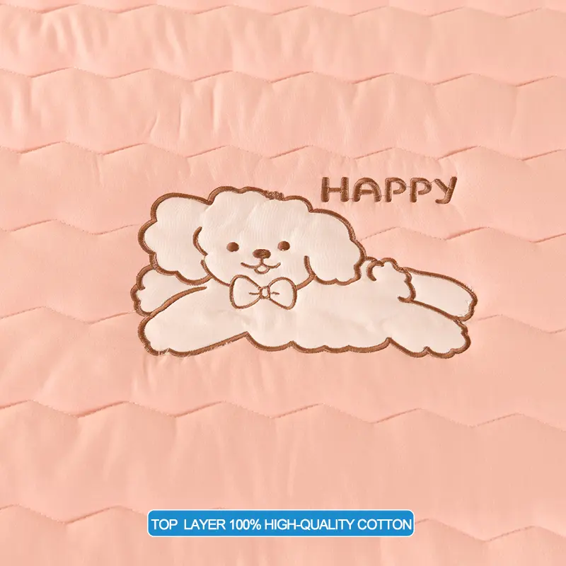 Luxury Embroidery Hypoallergenic Mattress Cover Breathable Mattress Protector Anti-mite Anti-bacterial Fitted Bed Sheet