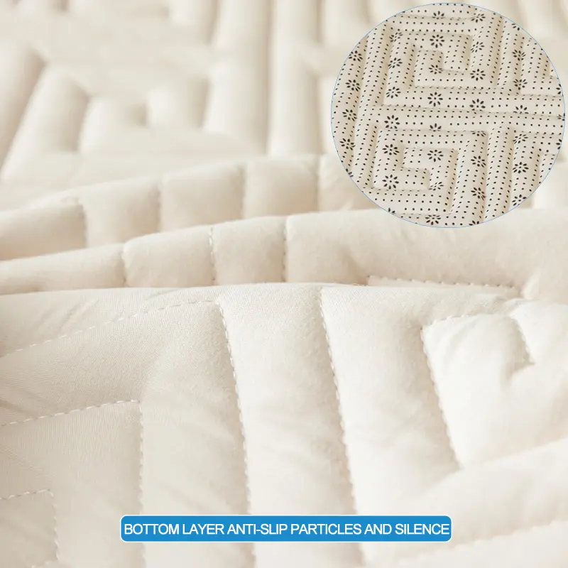 High-quality Breathable  Mattress Cover Quilted Mattress Protector, Pad with 4 Elastic Corner Straps,Single or Double Bed