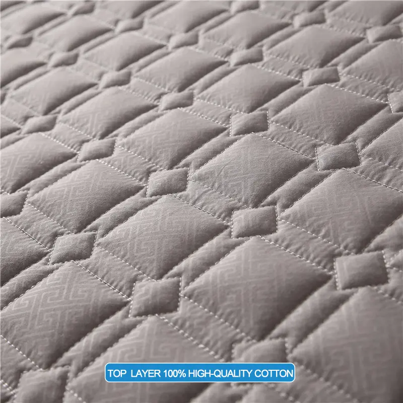 Premium Antibacterial Breathable Mattress Cover, Mattress Protector, Soft Comfortable, Noise-free,Single/Couple Bed,Dark gray