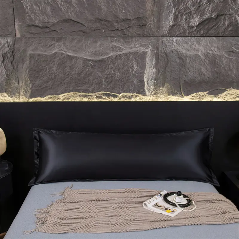 Solid Color Waterproof Satin Pillowcase Pillow Sham (No pillow core)- Ultra-Soft & Cool,Pillow Protectors - Easy Care