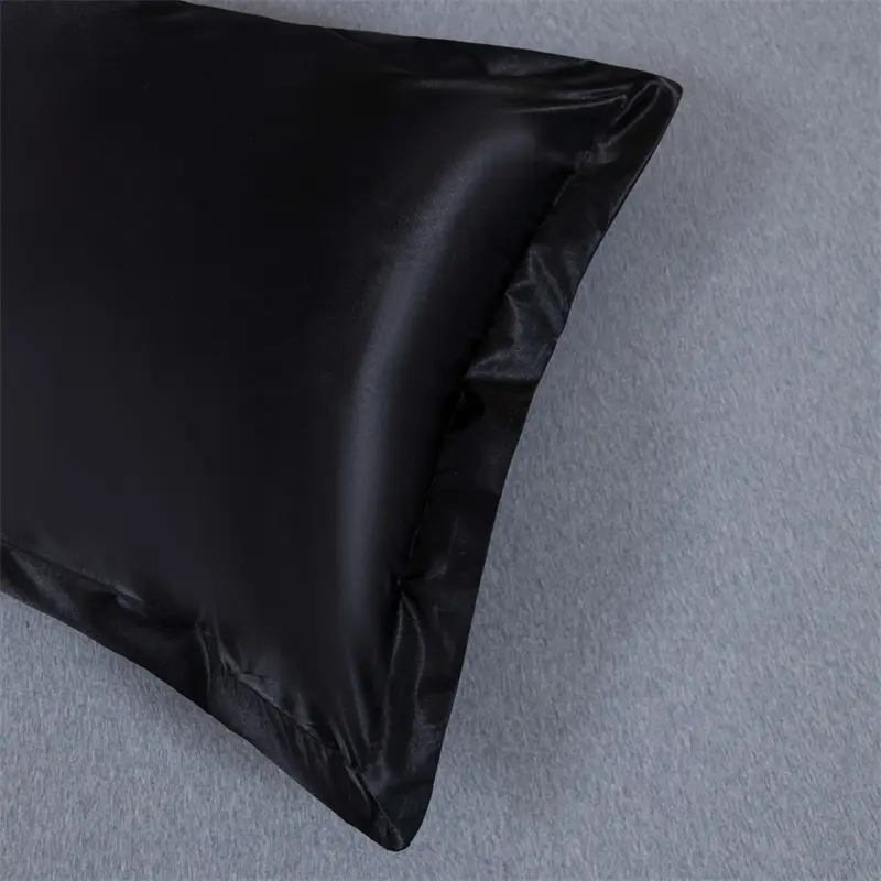 Solid Color Waterproof Satin Pillowcase Pillow Sham (No pillow core)- Ultra-Soft & Cool,Pillow Protectors - Easy Care