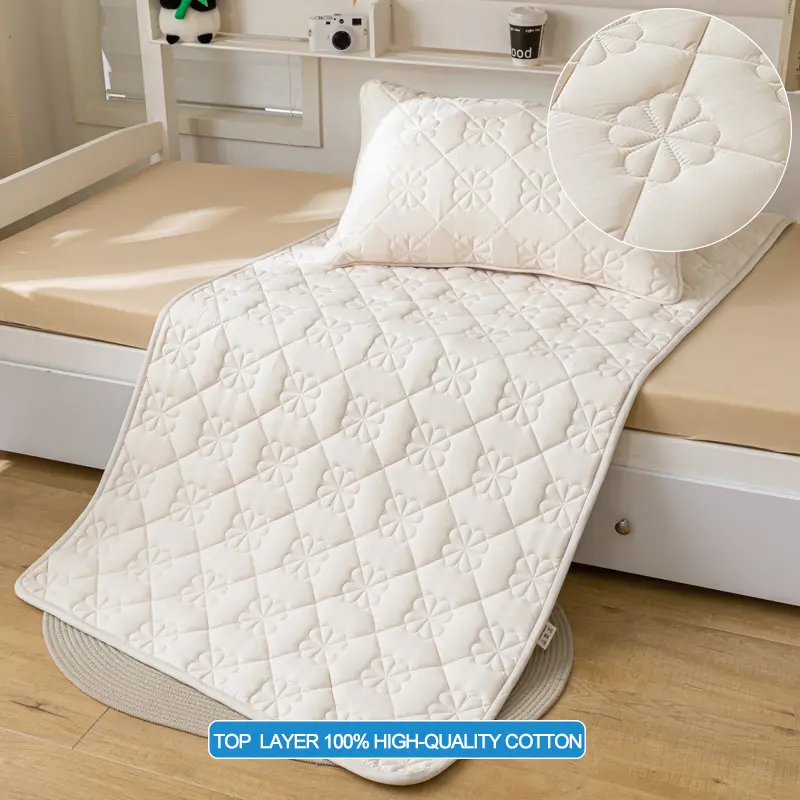 Premium Mattress Protector Breathable Mattress Cover Pad Washable Mattress Bed Protector with Elastic Band,Single/Double