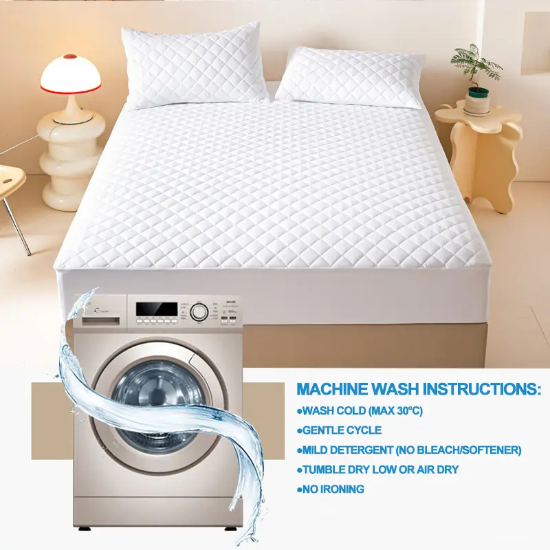 Home Mattress Cover Waterproof Mattress Protector Thickened Quilted Bed Cover Breathable Fitted Bed Sheet 140x200/160x200