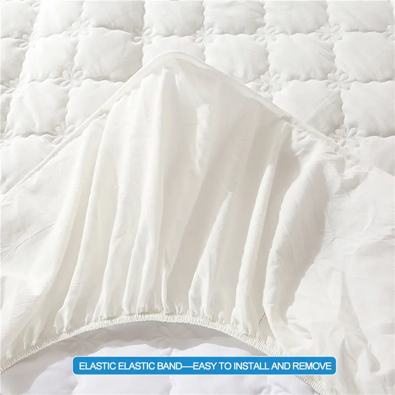 Star Hotel Quality Mattress Cover – Top Layer Yarn-Dyed Washed Cotton,Soft, Breathable for Lasting Comfort,Hypoallergenic