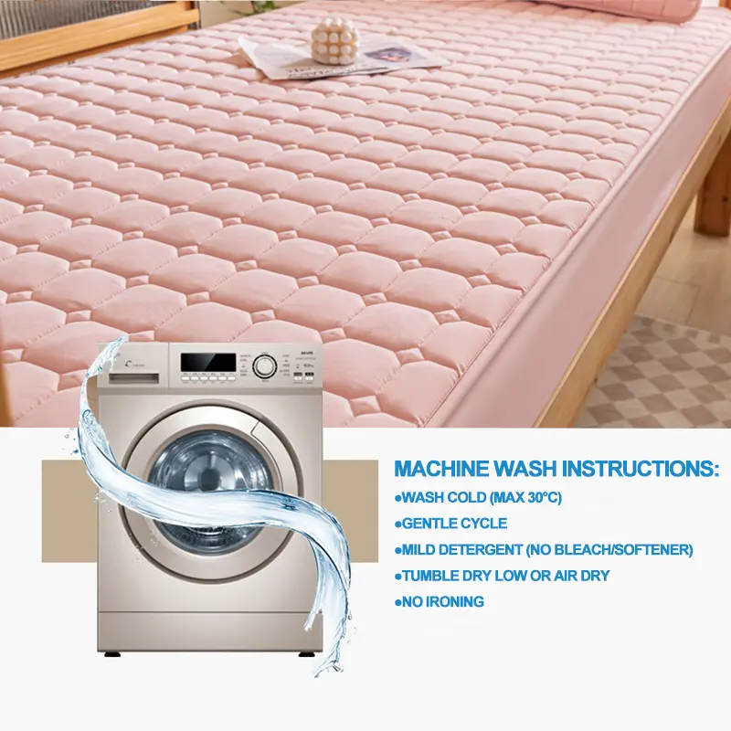Thickened Mattress Cover Top Layer Cotton Mattress Protector Breathable Bed Fitted Sheet for Students, Youth, Children, Adults