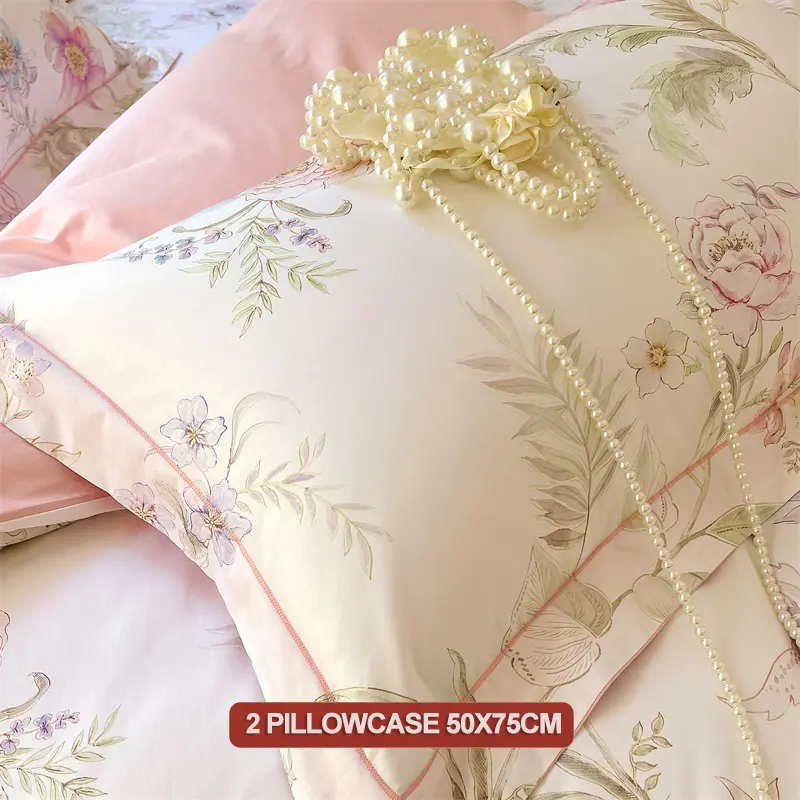 Luxury High-density 100% Cotton Bedding Set 3 Piece, Duvet Cover Set 1 Duvet Cover 2 Pillowcase,Single/Double/200x200/220x240