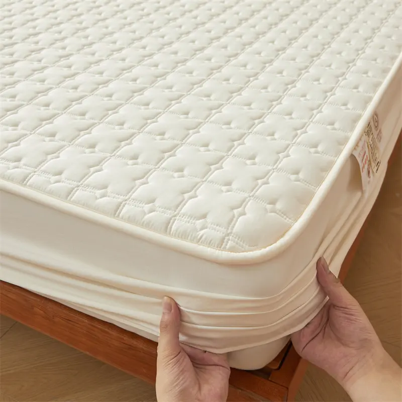 New Quilted Waterproof Mattress Protector- A-Class Health Standard, Cotton Top Layer, Antibacterial- Bedroom Mattress Cover