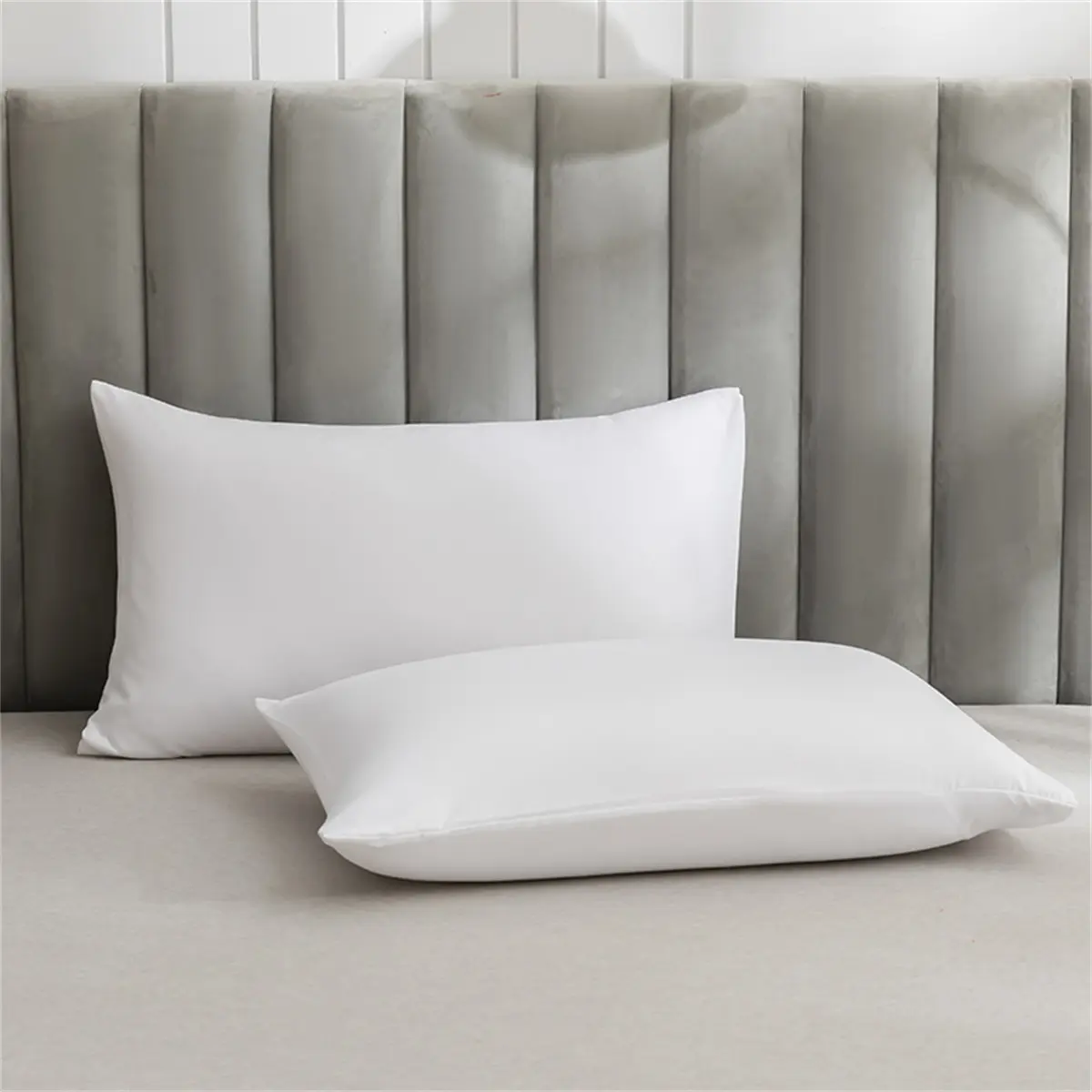 Ultra-Soft Solid Color Brushed Bed Sheet Set,Flat Sheet and Pillowcase,Single Double Bed Size,Hypoallergenic Machine Washable
