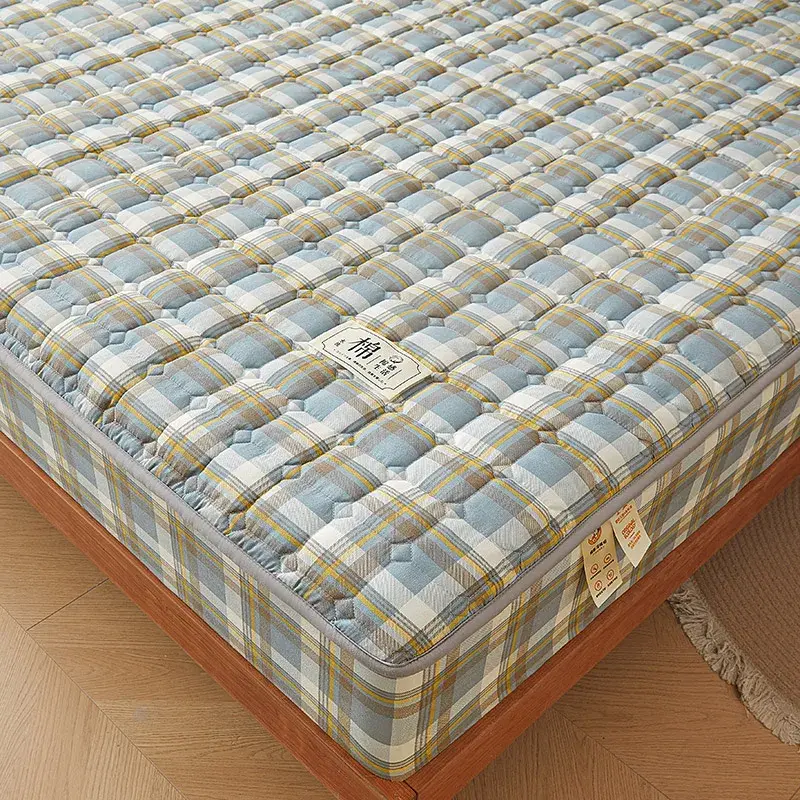 A-Class Antibacterial Washed Cotton Mattress Protector Cover- Soft, Hypoallergenic, Crafted for a Tranquil Sleep Haven