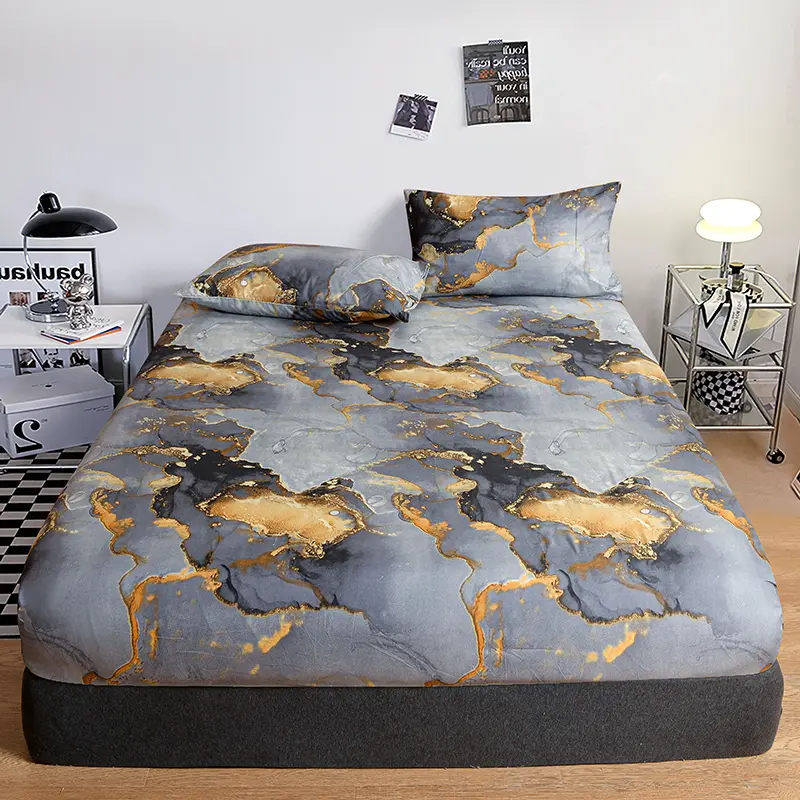 Ultra-Soft Brushed Polyester Bed Fitted Sheet - Luxurious,Hypoallergenic, Wrinkle-Resistant, Ensures a Cozy Night's Sleep