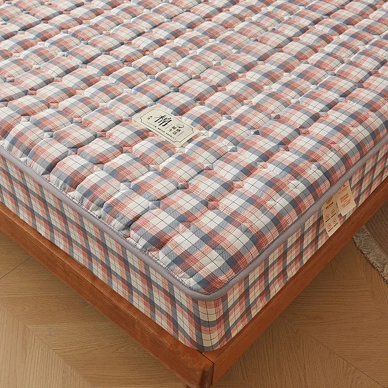A-Class Antibacterial Washed Cotton Mattress Protector Cover- Soft, Hypoallergenic, Crafted for a Tranquil Sleep Haven
