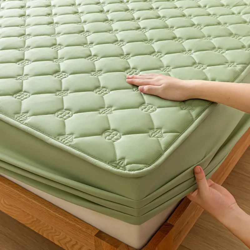 Premium Waterproof Mattress Protector Cover,Fitted Sheet - Hypoallergenic, Breathable, Ensures a Dry Comfortable Night's Sleep