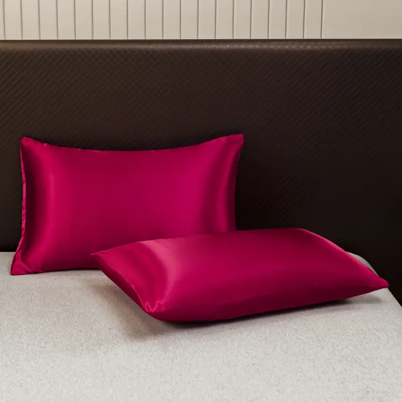 Solid Color Satin  Sheet Set, Includes Fitted Sheet Pillowcases，Bedding Set,Premium Smooth, Hypoallergenic and Machine Washable