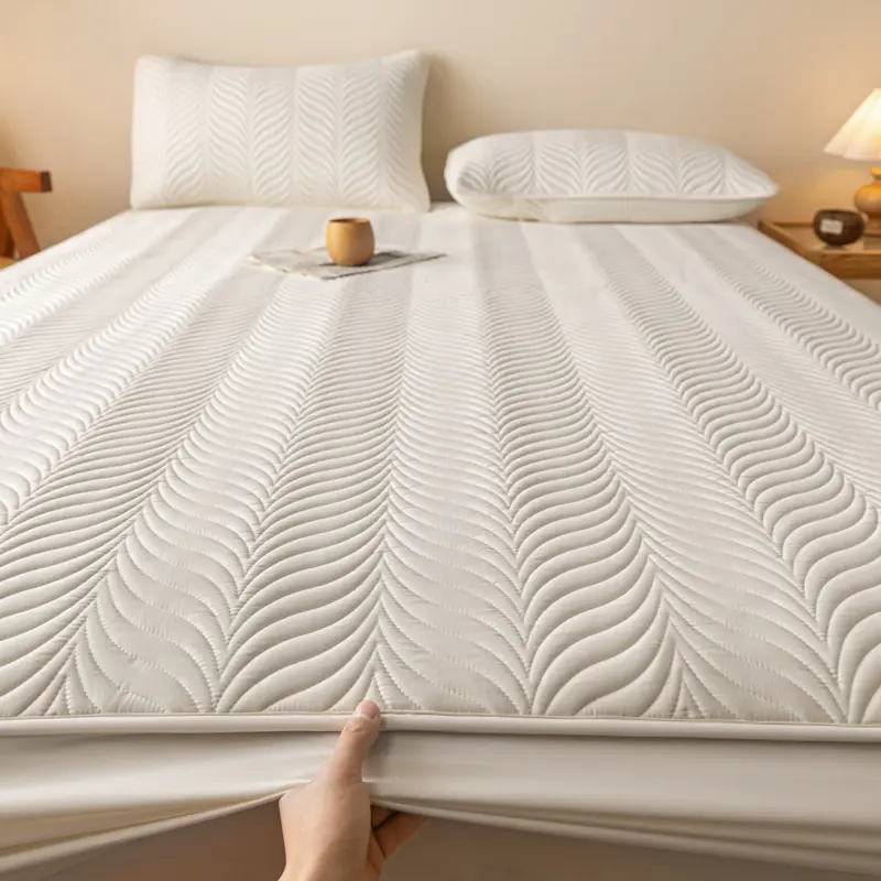 Waterproof Mattress Protector 1Piece- Mattress Cover Healthy Antimicrobial Hypoallergenic, Noiseless, Fits 5-28cm/2-11" Deep