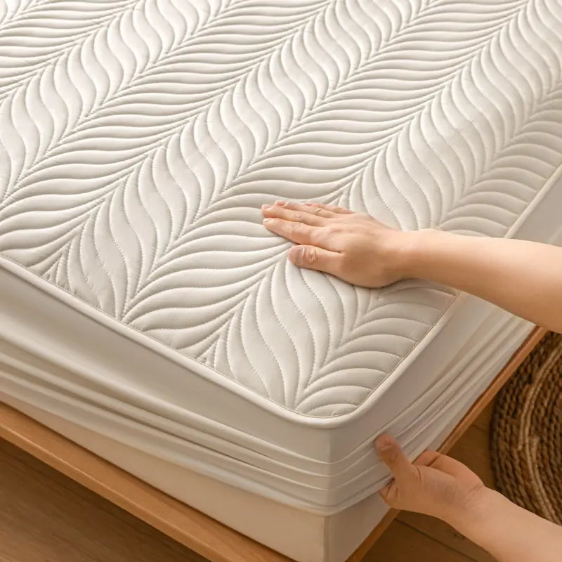Waterproof Mattress Protector 1Piece- Mattress Cover Healthy Antimicrobial Hypoallergenic, Noiseless, Fits 5-28cm/2-11" Deep