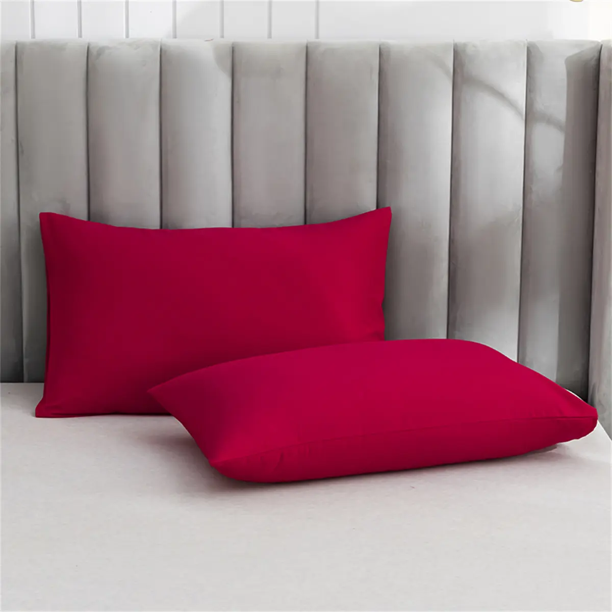 Solid Color Duvet Cover Set with Pillowcases - Brushed Bedding Set for Bedroom -Cozy, Includes 1 Duvet Cover & 2 Pillowcases