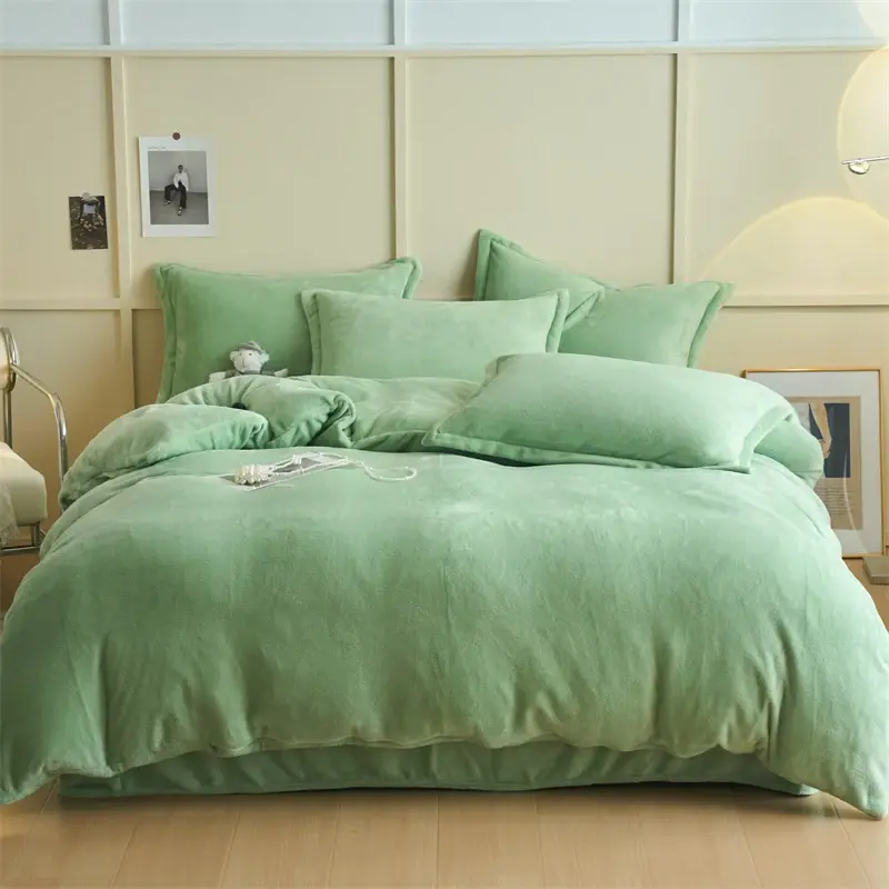 Solid Thick Flannel Duvet Cover - Ultra-Plush Weighted Blanket Alternative, Hypoallergenic, Drape Yourself in Cozy Comfort