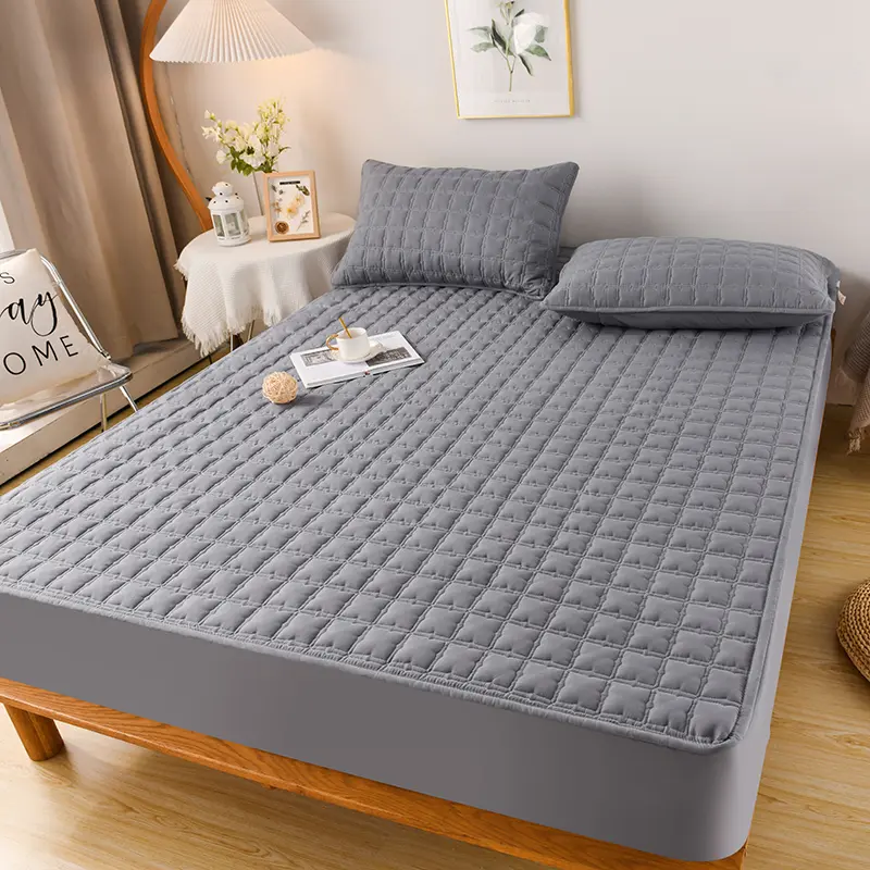 Waterproof Mattress Cover 1Piece- Antimicrobial Silent Mattress Protector Hypoallergenic，Fits 5-28cm(2-11") Deep Mattress