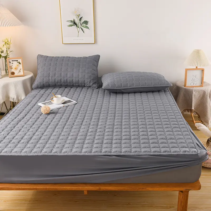 Waterproof Mattress Cover 1Piece- Antimicrobial Silent Mattress Protector Hypoallergenic，Fits 5-28cm(2-11") Deep Mattress