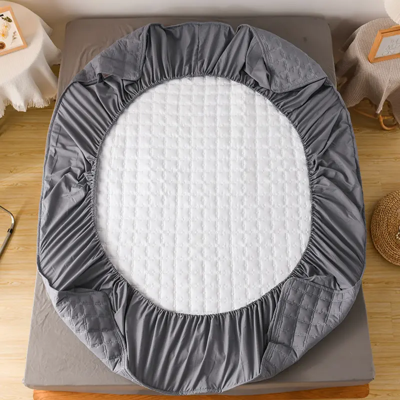 Waterproof Mattress Cover 1Piece- Antimicrobial Silent Mattress Protector Hypoallergenic，Fits 5-28cm(2-11") Deep Mattress