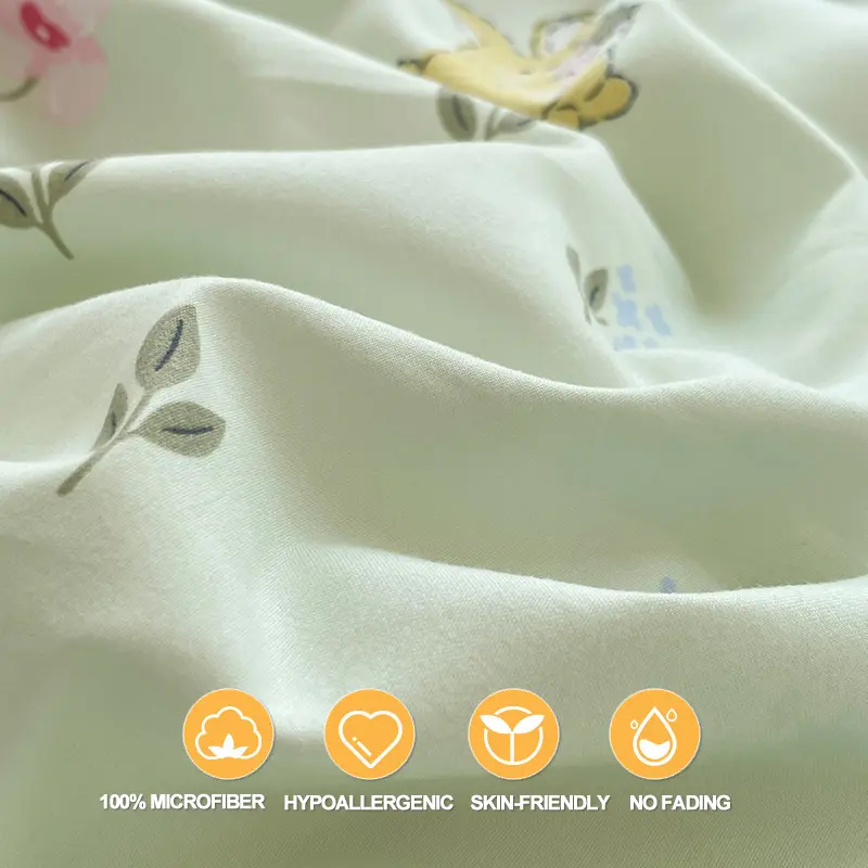 NEW Microfiber Bedding Set 3Piece,Duvet Cover Set(1 Duvet + 2 Pillowcases) -Wrinkle-Free,Breathable,Ultra-Soft Quilt Cover