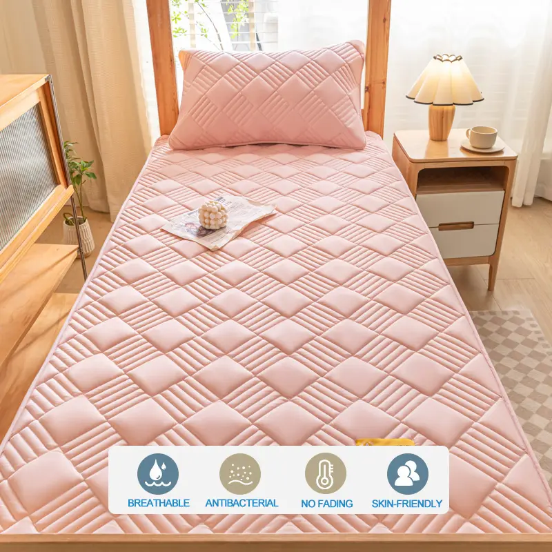 Super Breathable Mattress Cover Durable Machine Washable Mattress Protector Hypoallergenic Bed Fitted Sheet Single Double Size