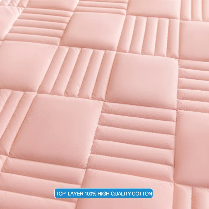 Super Breathable Mattress Cover Durable Machine Washable Mattress Protector Hypoallergenic Bed Fitted Sheet Single Double Size