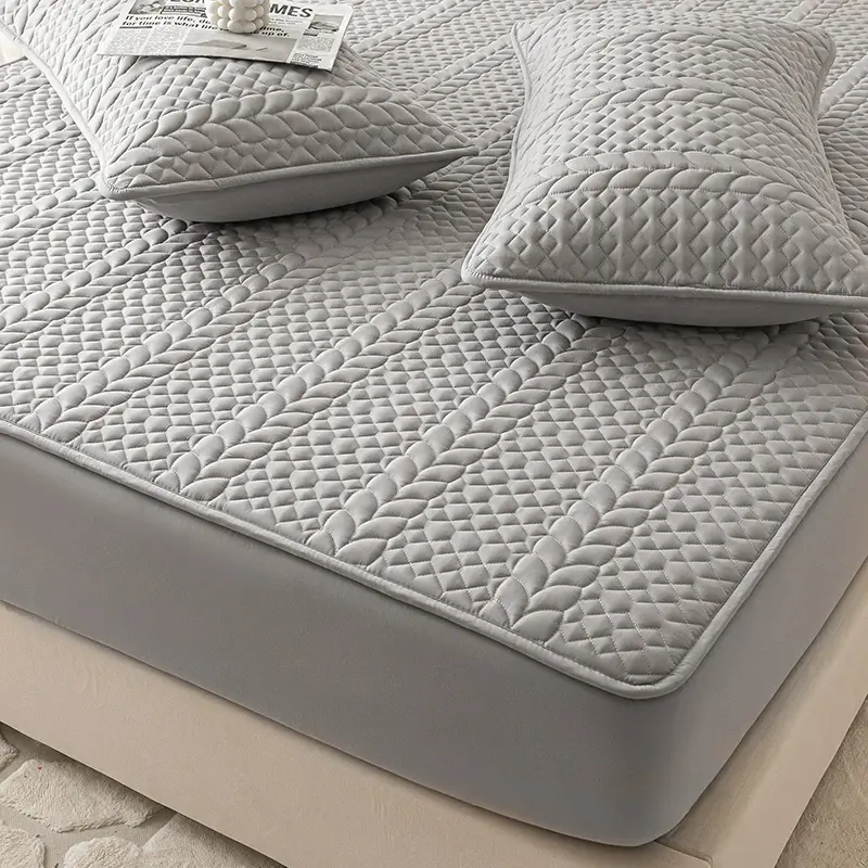 Premium Waterproof Quilted Mattress Protector Cover, Fitted Sheet - Hypoallergenic, A-Class Comfort for Your Sleep