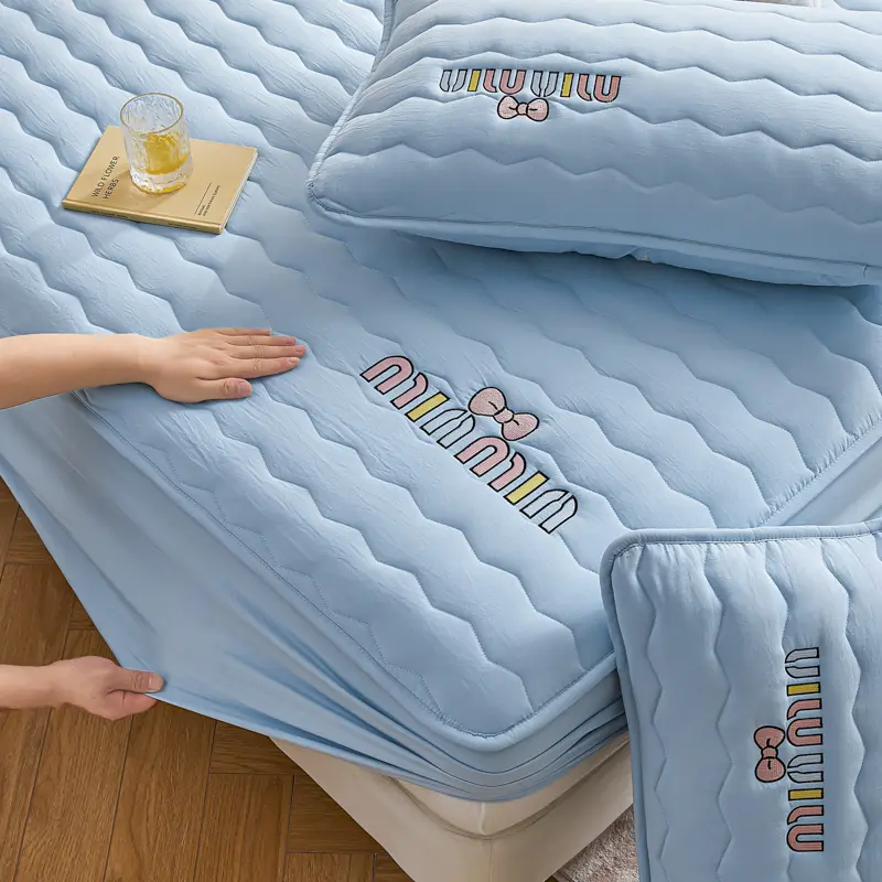 Premium Quilted Mattress Protector,Fitted Sheet,Mattress Cover - A-Class Softness, Breathable and Hygienic for a Peaceful Sleep