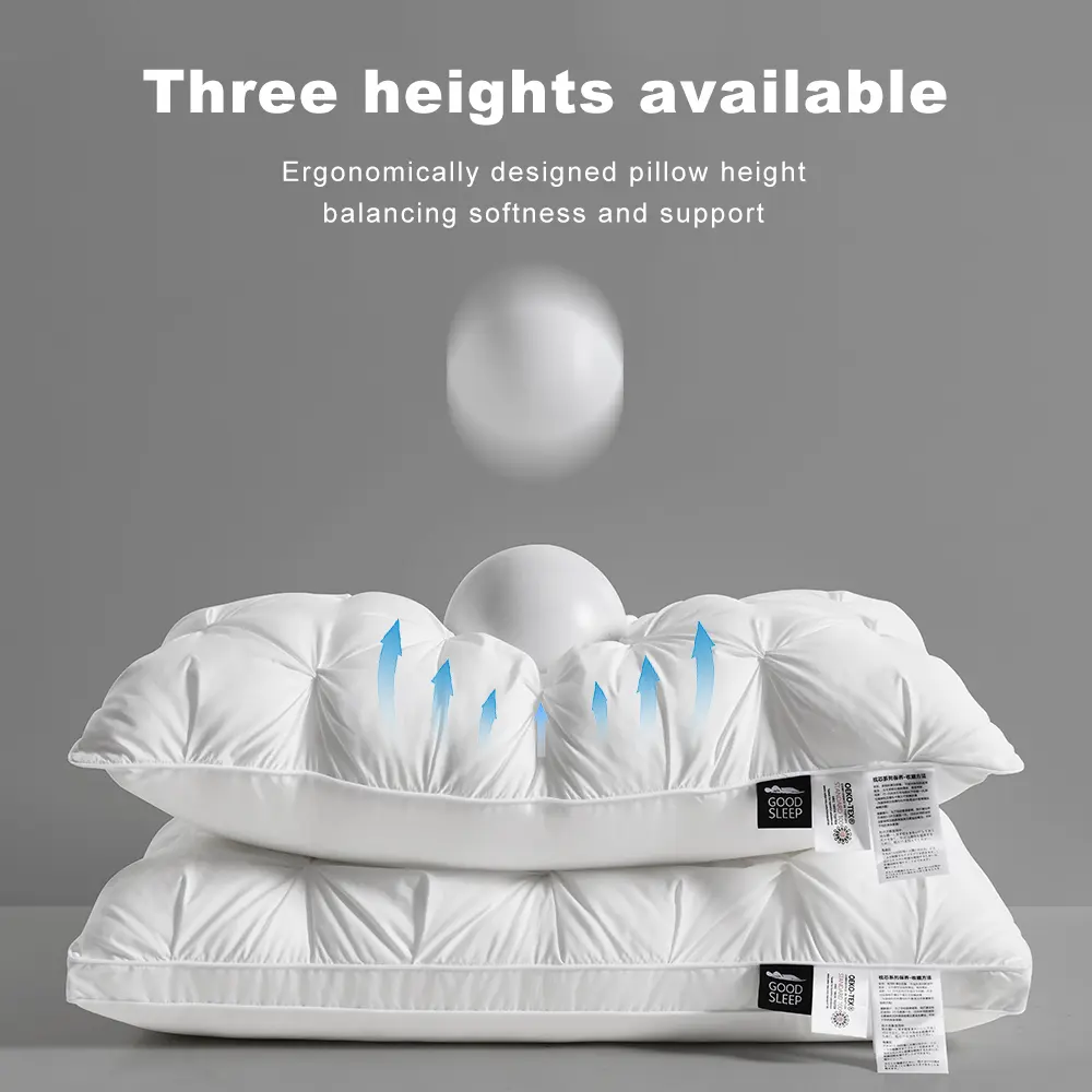 High-end Down Comfortable Pillow5-star Hotel Pillow Down Pillow Core Biomimetic Duck Down 3-dimensional Cervical Pillow Core