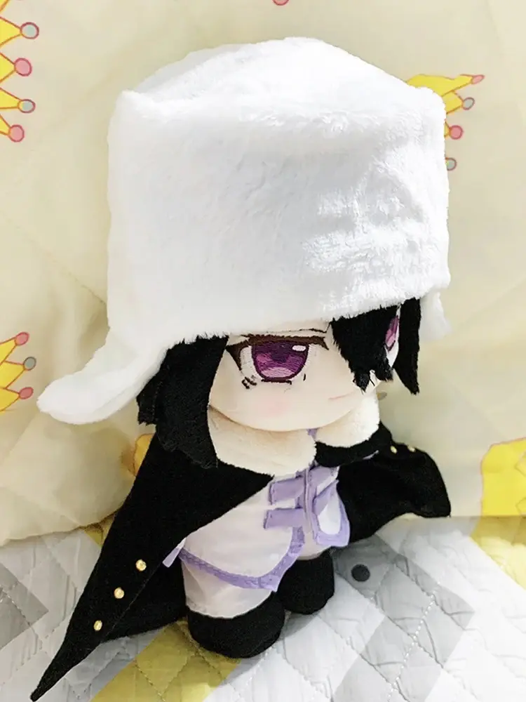 Anime Fyodor Dostoyevsky Plush Doll Stuffed Toy Changeable Clothes Plushie Figure Cosplay Costume Props Gifts