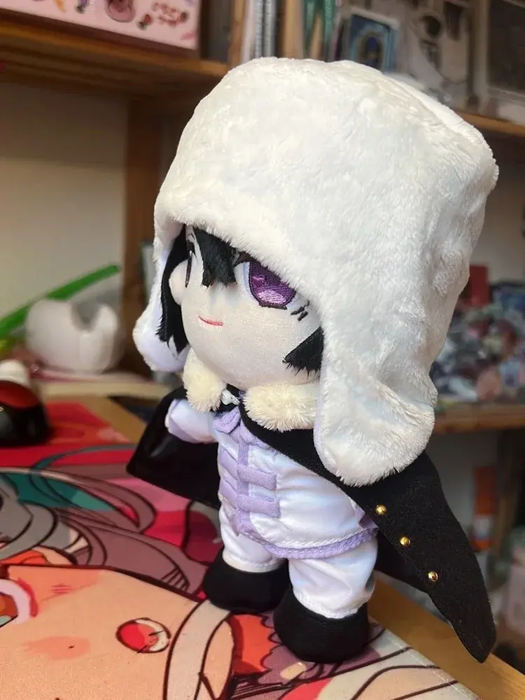 Anime Fyodor Dostoyevsky Plush Doll Stuffed Toy Changeable Clothes Plushie Figure Cosplay Costume Props Gifts