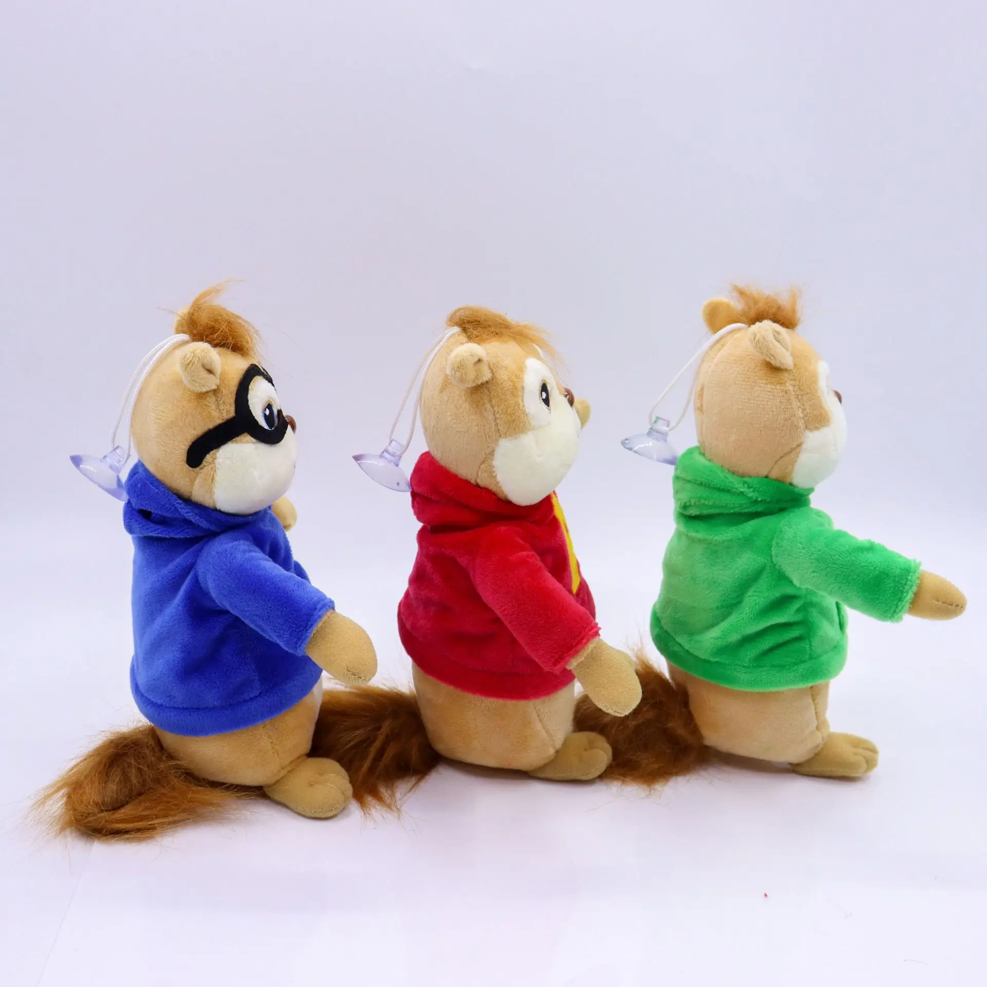3Pcs/set Game Alvin and the Chipmunks Plush Toys Kawaii Fluffy Chipmunks Stuffed Animals Children Xmas Gift 20CM