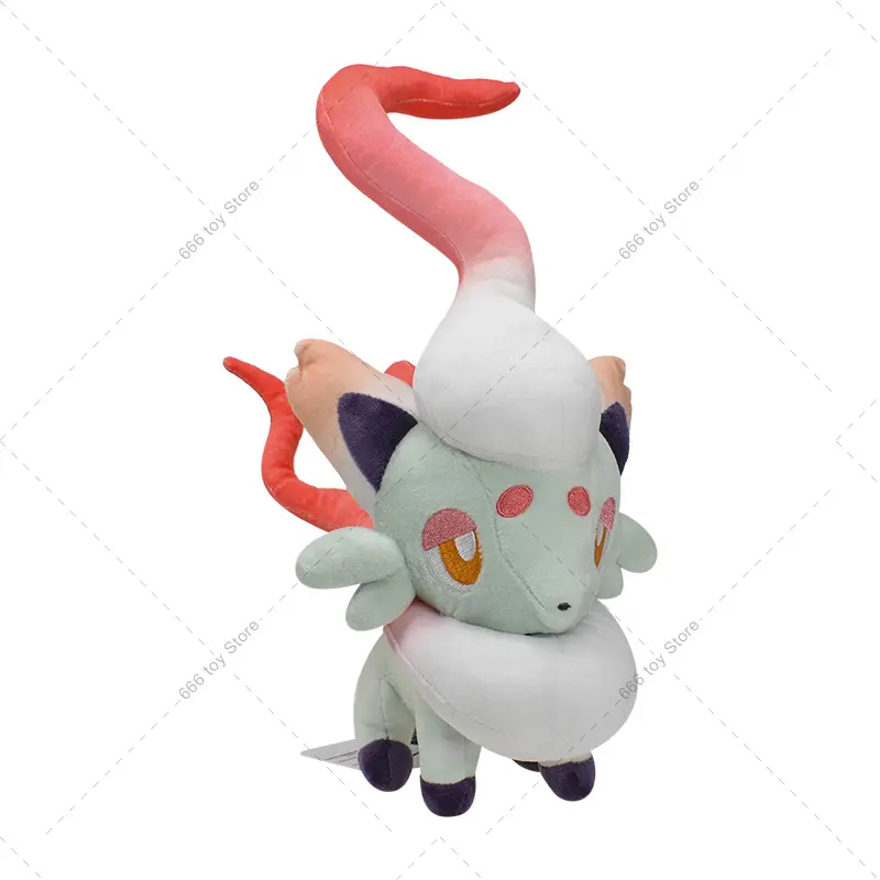 Pokemon Plush Zorua Hisuian Zorua Shiny Hisuian Zorua Animal Stuffed Toy Cartoon Peluche Dolls Christmas Gift Soft Stuffed Toys