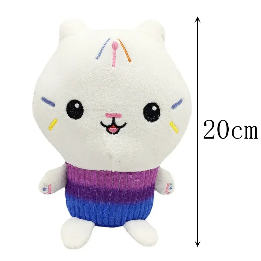 Hot Gabbys doll house Plush Toy Mercat Cartoon Stuffed Animals Smiling Cat Car Cat Hug Gaby Girl Birthday Gift!