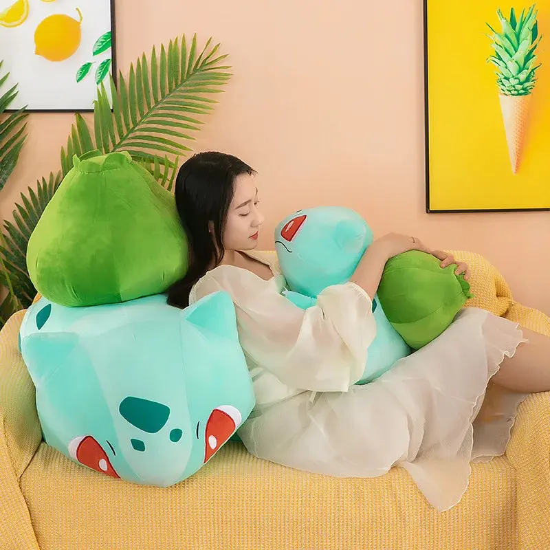 60cm Big Size Pokemon Anime Bulbasaur Venusaur Plush Toys Cute Cartoon Plush Soft Stuffed Toy Dolls for Children Kids Xmas Gifts