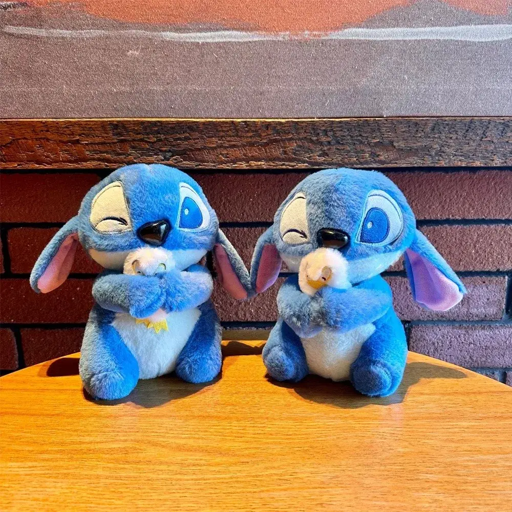 20cm Disney Plush Doll Stitch Lilo Plush Doll Cute Duck Stitch Plush Stuffed Toy Christmas Birthday Gift Kawaii Decoration Toys