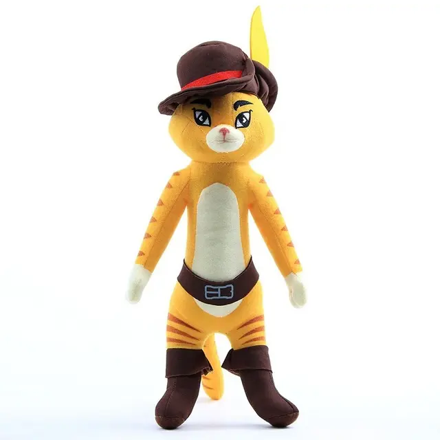Anime Shrek Plush Toys Princess Fiona Gingerbread Man Donkey Puss Boots Collectible Soft Doll Toy Cartoon Doll Kids Gifts